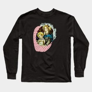 Mary and Child Religious Design Long Sleeve T-Shirt